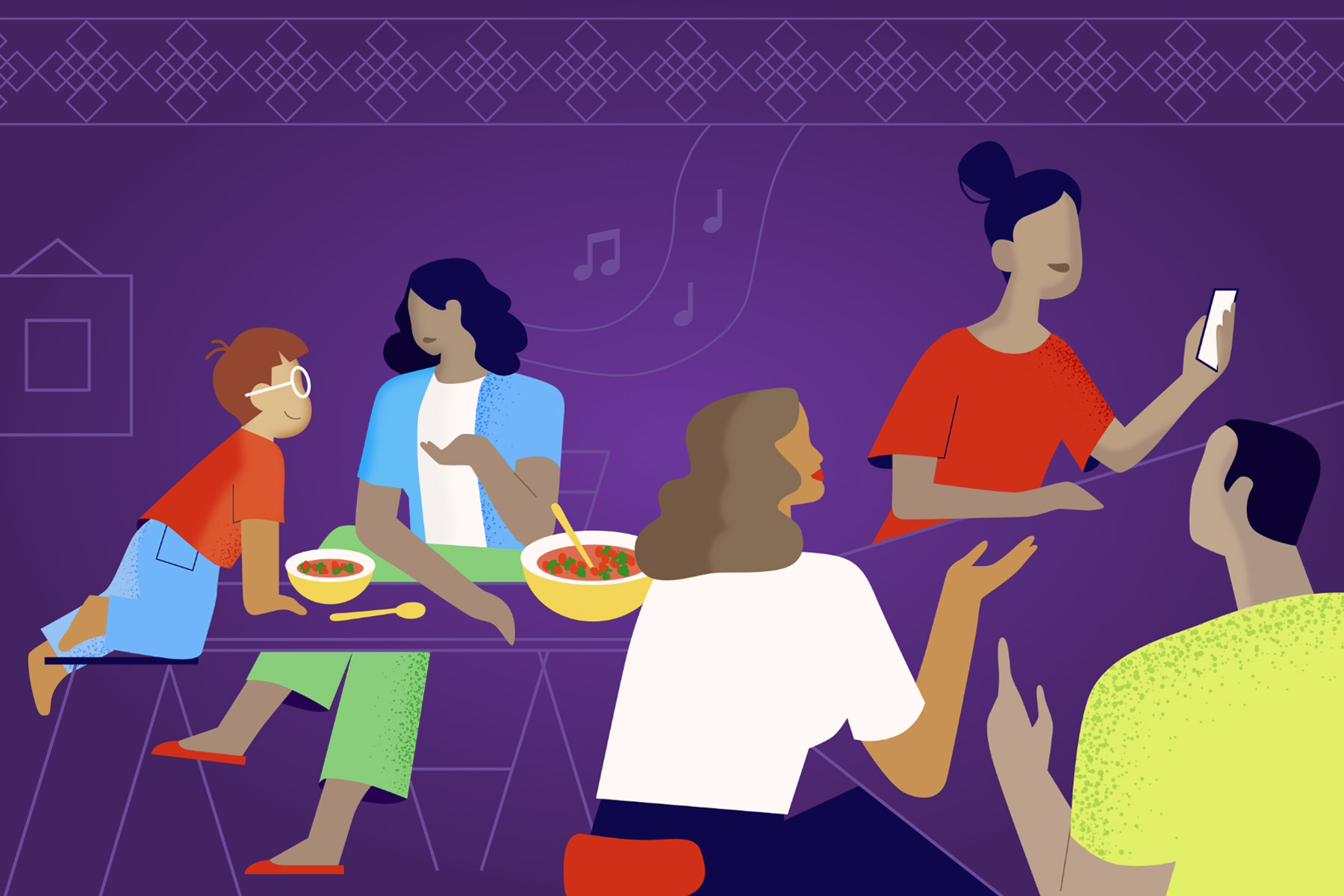 Honoring the Hispanic tradition of sobremesa — the magical time after a meal reserved for storytelling.