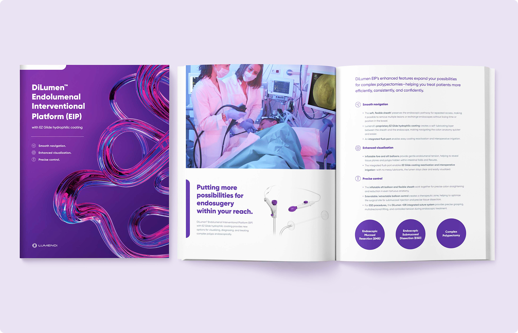 An example of the Lumendi brochure