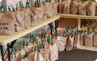 Care packages prepared by JK